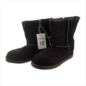 Cherokee Lucia Suede Dark Brown Faux Fur Lined Winter Boots Toddler Size 12 New!